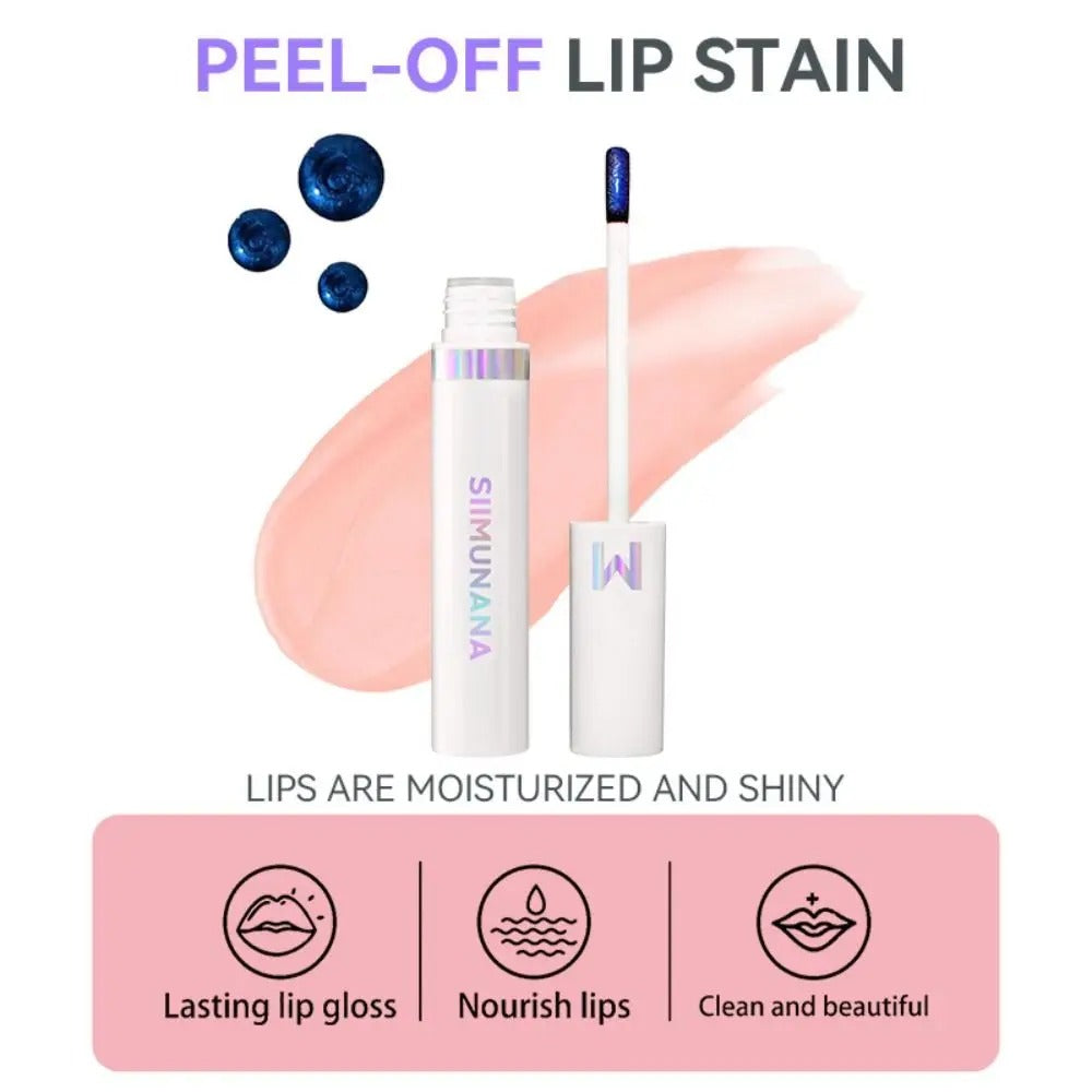 Luxe Glow Peel‑Off Lip Stain Masque – Long‑Lasting, Moisture‑Locking Tint